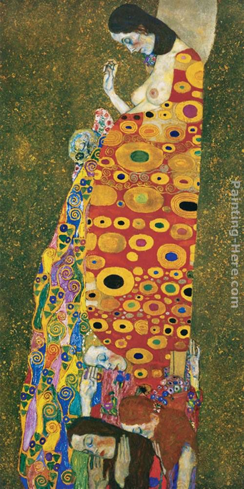 Die Hoffnung II painting - Gustav Klimt Die Hoffnung II art painting